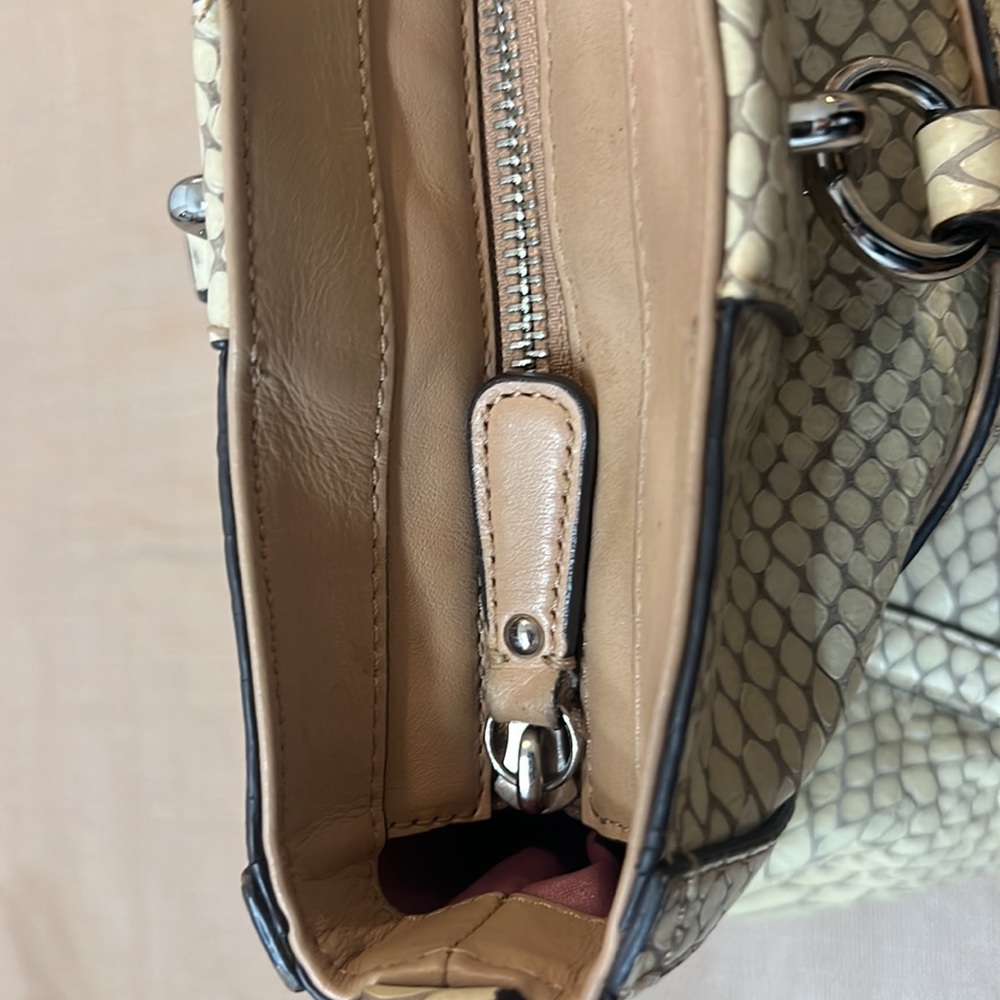 Coach Genuine Leather Python Shoulder Bag - image 3